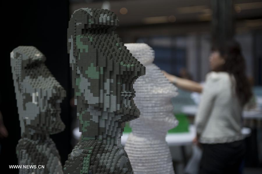 Preview of LEGO exhibition in Hong Kong