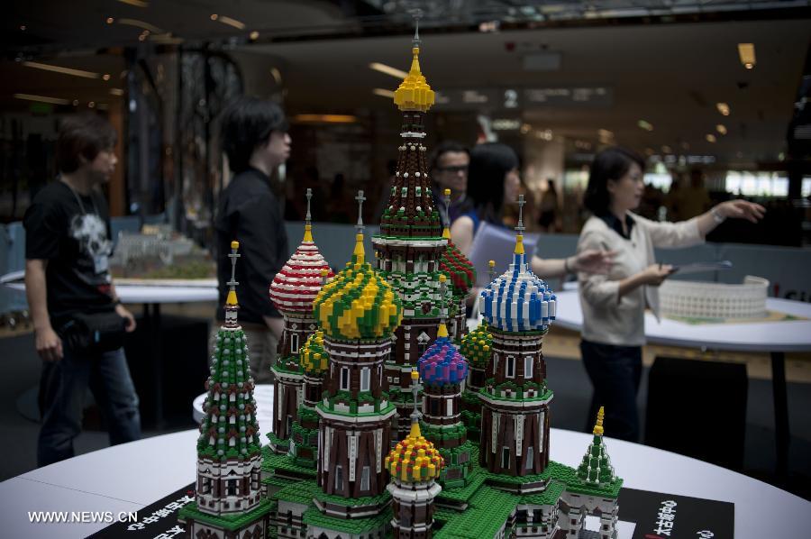 Preview of LEGO exhibition in Hong Kong