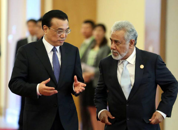 Premier Li meets with Timor Leste's Prime Minister