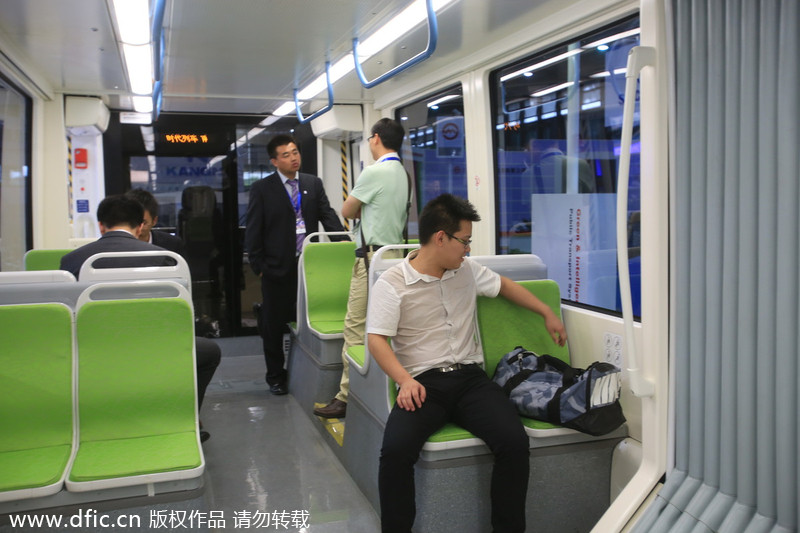 Amazing trains on display in Shanghai