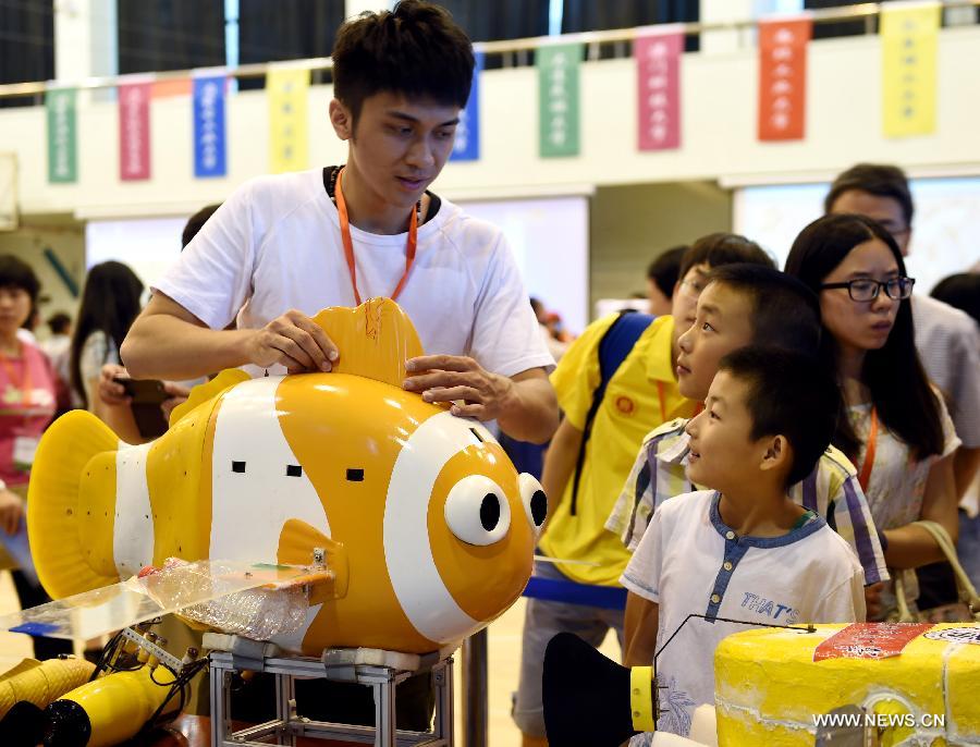 2015 intl underwater robot competition kicks off in Lanzhou