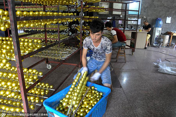 Christmas comes early to Santa's workshop in Yiwu