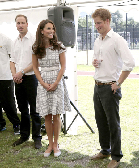 Prince William tries out his football skills