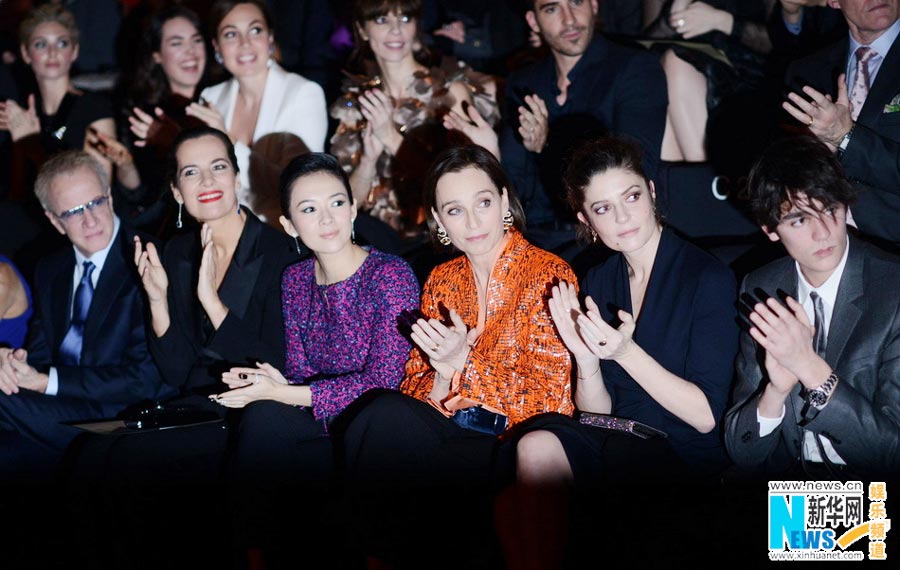 Zhang Ziyi attends Armani private fashion show in Paris