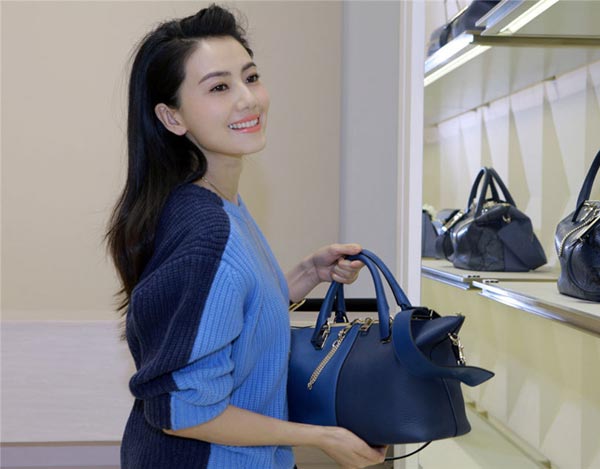 Gao Yuanyuan at ribbon-cutting ceremony for Chloe