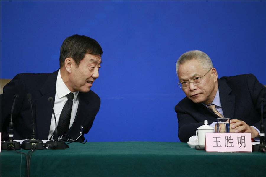 Press conference about legislation progress held in Beijing