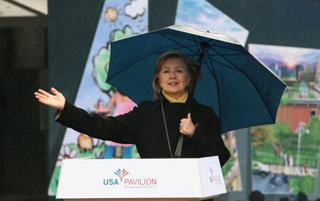 Clinton working her magic to woo backers to expo dream