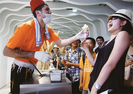 Good fortune and ice cream in Turkey Pavilion