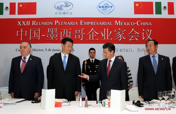 Presidents of China, Mexico attend entrepreneur conference