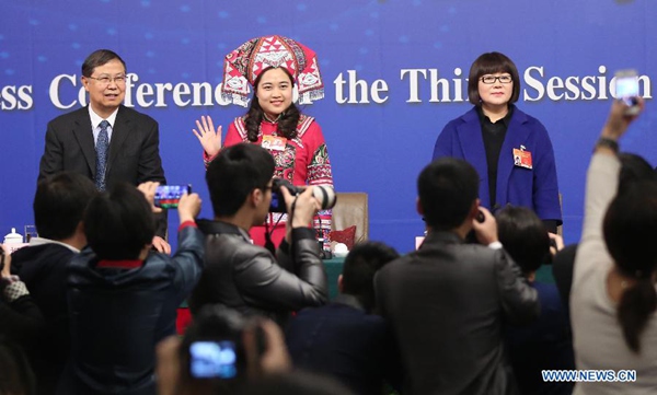 Int'l Women's Day falls on March 8 as China's two sessions continue