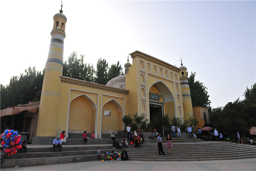 Kashgar old city in Xinjiang is well preserved