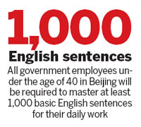 Beijing to spruce up residents' English skills