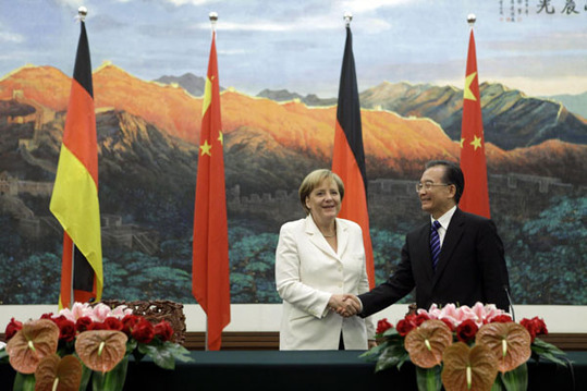 China, Germany ink ten agreements amid Merkel's visit