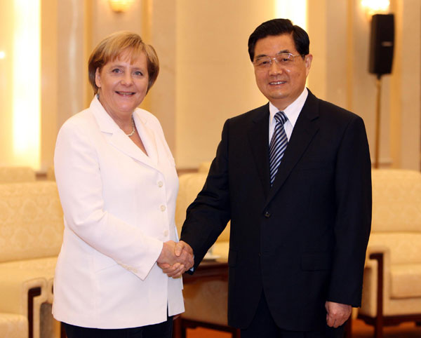 Chinese president meets German Chancellor