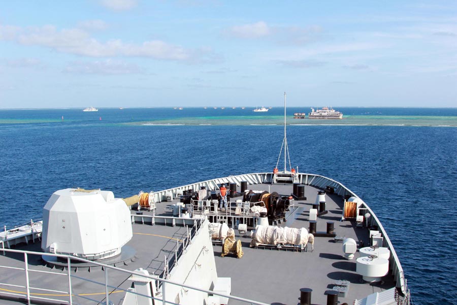 China Navy patrols Nansha islands