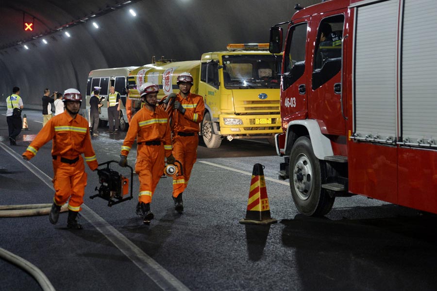 Emergency tunnel drill to save lives