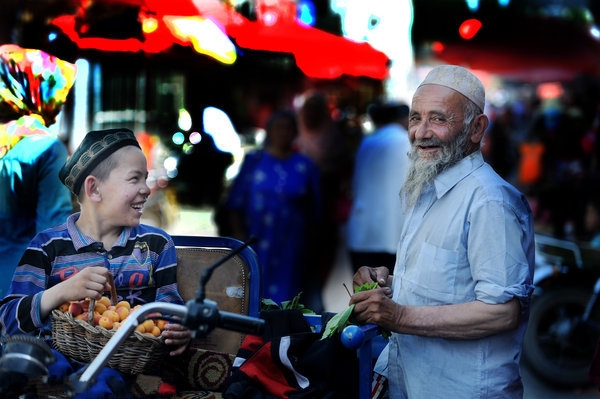 Nightlife in Kashgar, Xinjiang