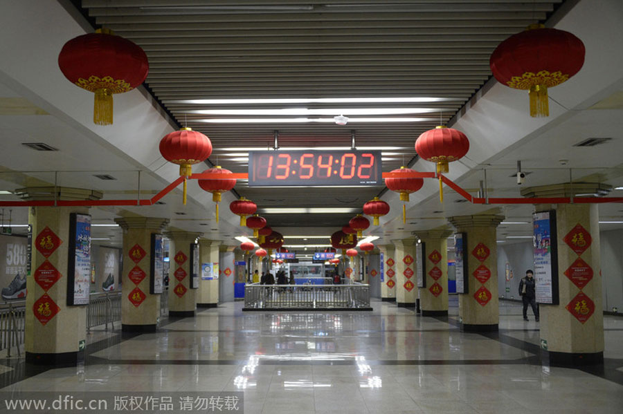 Beijing seems abandoned for Lunar New Year!