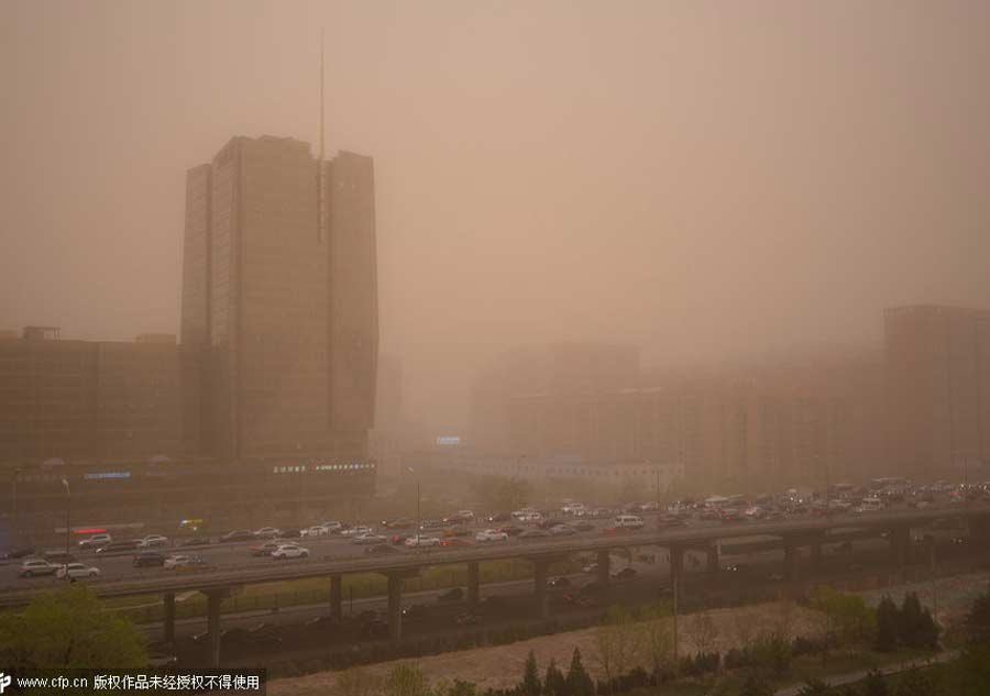 Beijing blasted by strongest sandstorm in 13 years