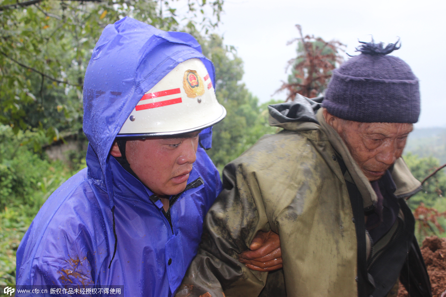 Eleven killed as rainstorm triggers landslide in SW China