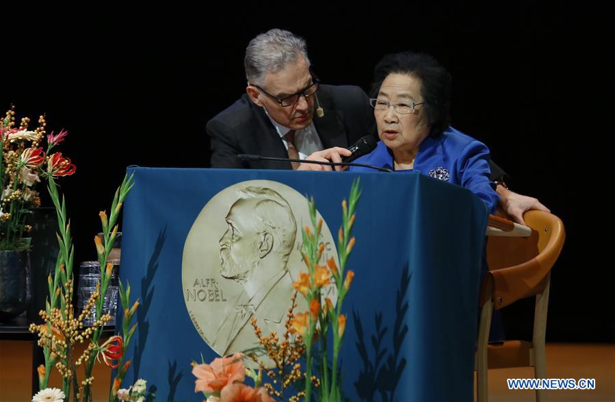 China's Nobel laureate attends lecture in Karolinska Institute