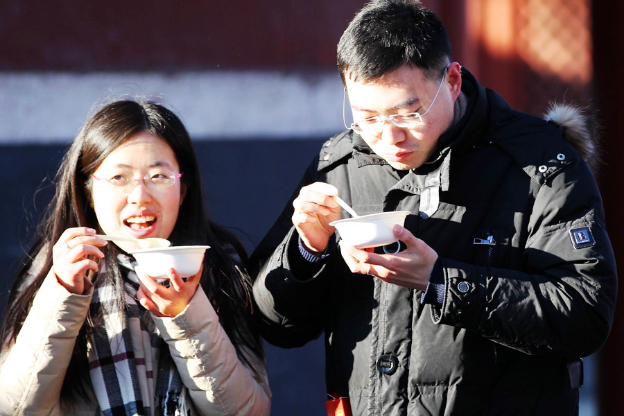 Laba porridge marks prelude to Chinese New Year