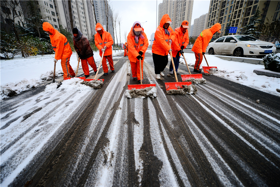 Those who brave the extreme cold