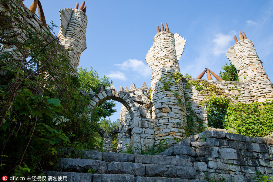 Professor quits job, builds exotic castle