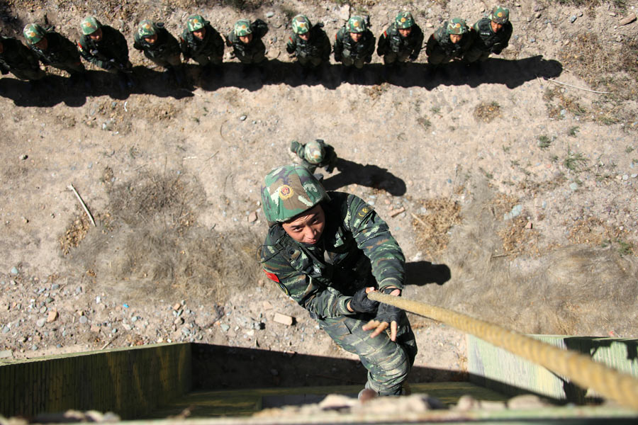 Rough and tough world of soldiers' training