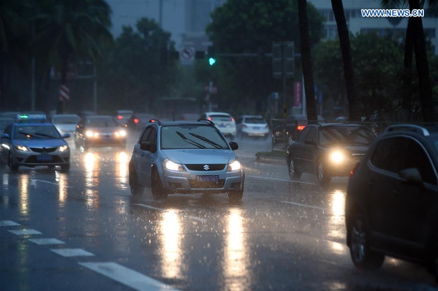 South China's Hainan affected by typhoon 'Dianmu'