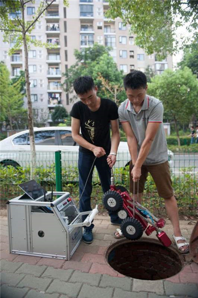 Sewer robots deployed in Wuhan