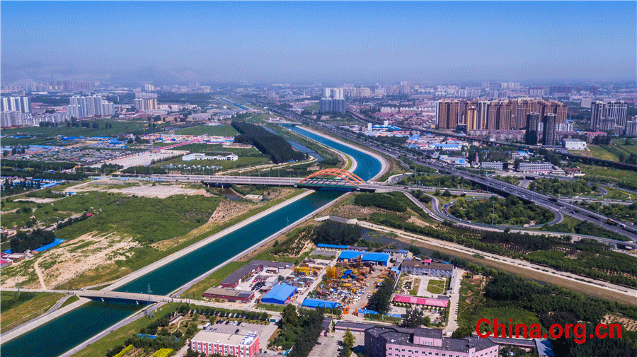 Aerial views of world's largest water transfer project