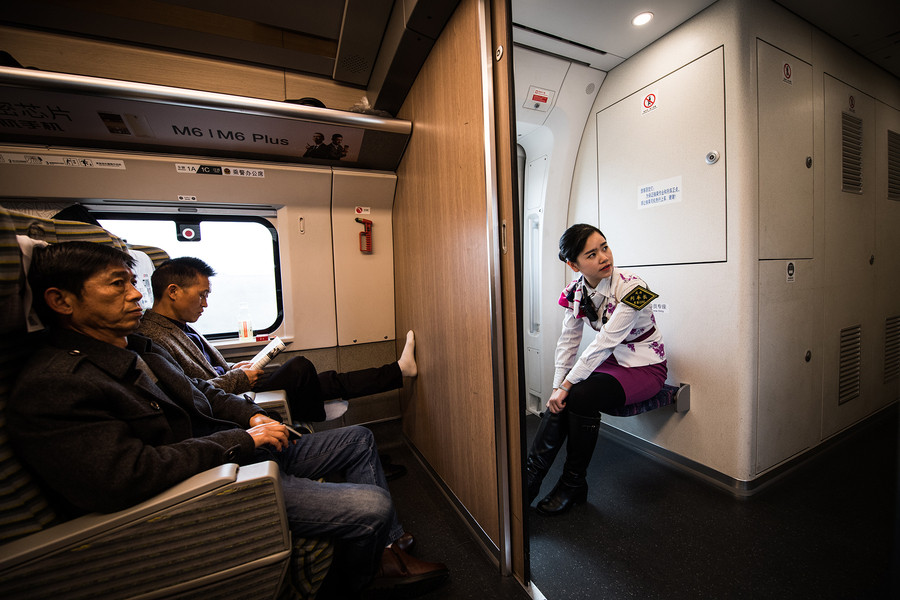 High speed train crew ensures happy journey on the fast track