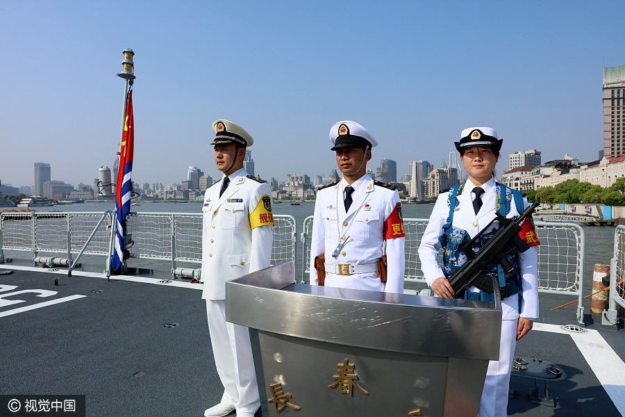 Three naval ships set sail on goodwill voyages