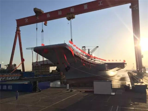 China launches first domestically developed aircraft carrier