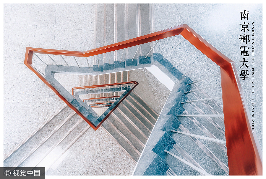 Photographer captures beauty of spiral staircases in campuses