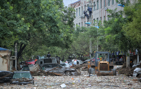 6 dead, 3 missing in flooded Shaanxi province