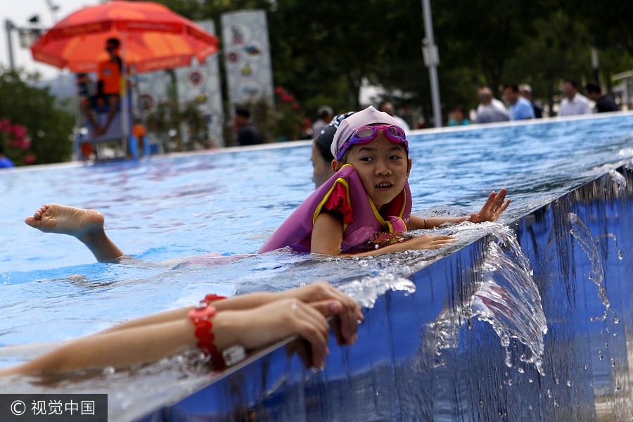 Water Cube offers unique outdoor swimming experience