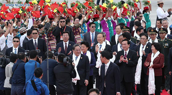 Central govt officials in Tibet for 50th anniversary of autonomy