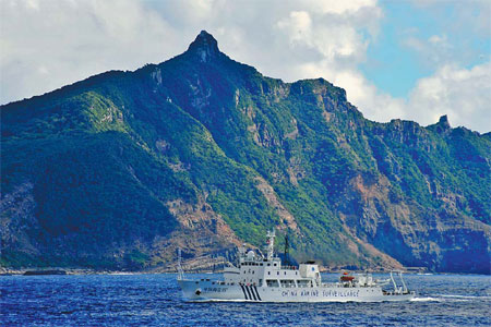 Vessels patrol Diaoyu Islands