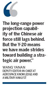 Y-20 gives air power a push