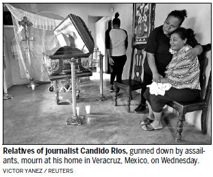 Slain Mexican journalist's family demands justice