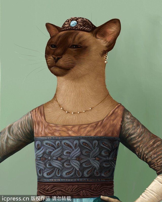 Cute pets in their own 'Downton Abbey'