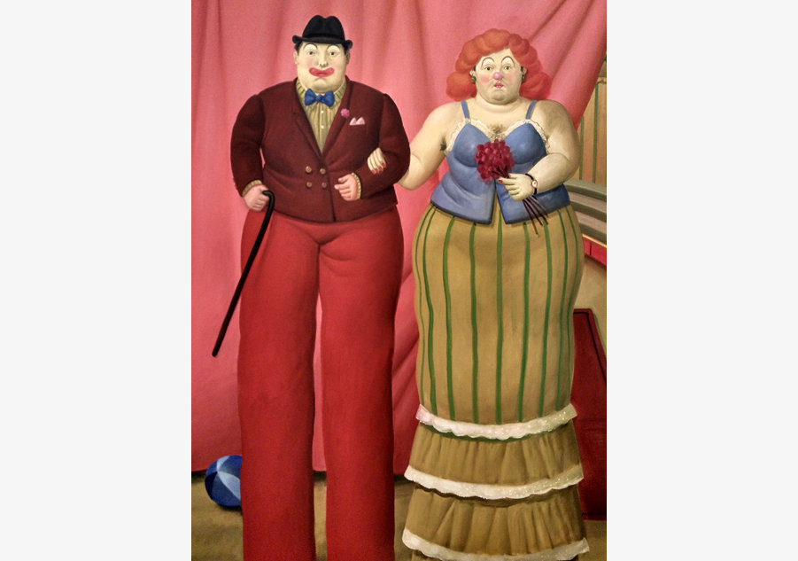 Botero's retrospective exhibition debuts in Beijing