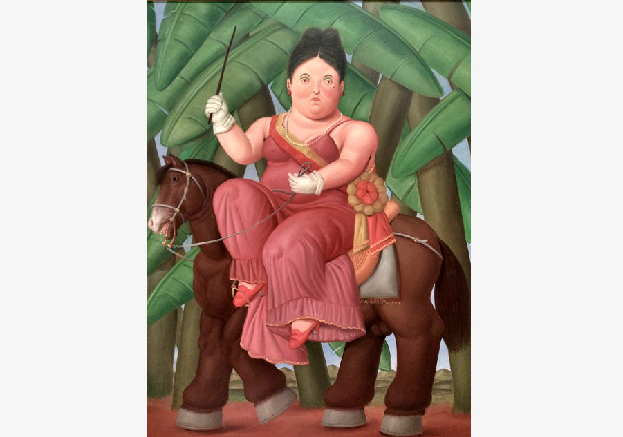 Botero's retrospective exhibition debuts in Beijing