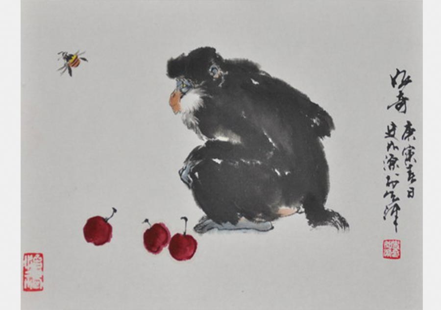 Monkey portraits by Chinese ink painting masters