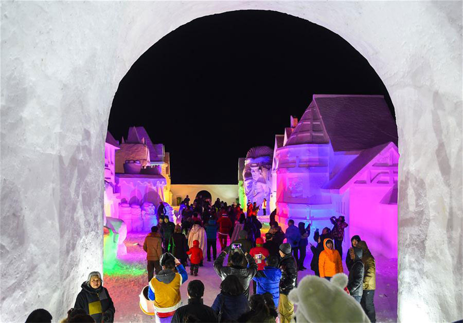 Snow Sculptures in Northeast China