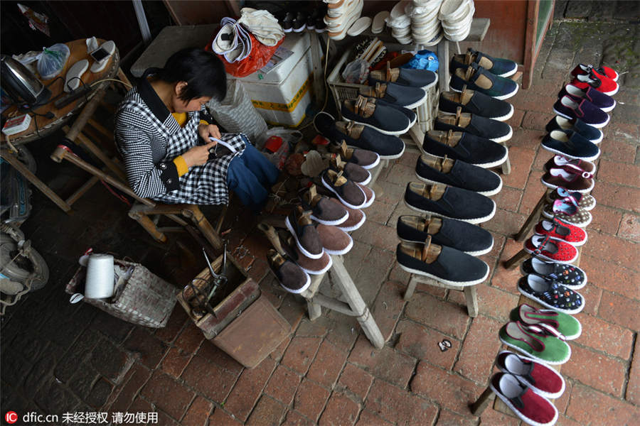 Preserving the ancient craft of cloth shoes