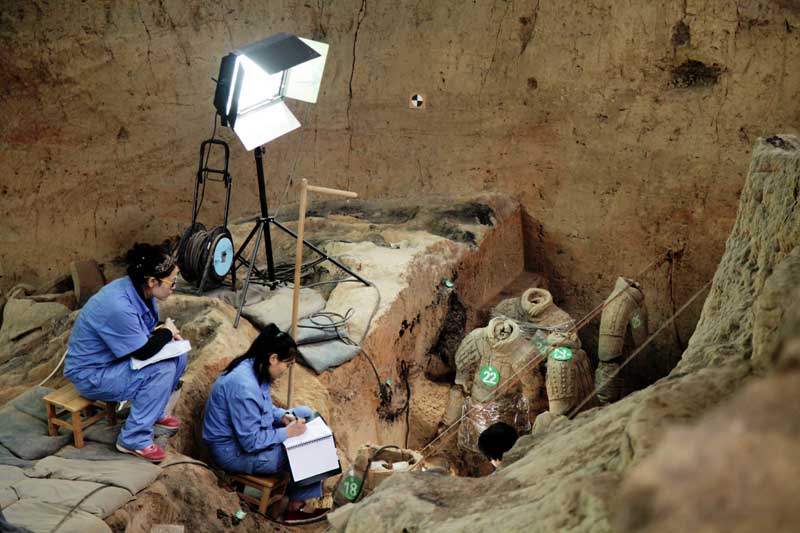 Details of Terracotta Warrior Pits