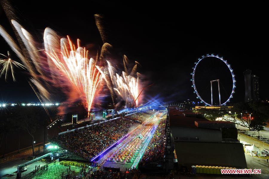 Chingay Parade held to celebrate Chinese New Year in Singapore